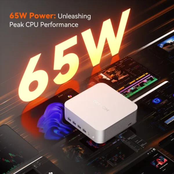 Geekom - A8 Max Mini PC AMD Ryzen™ 9 8945HS - Image 3