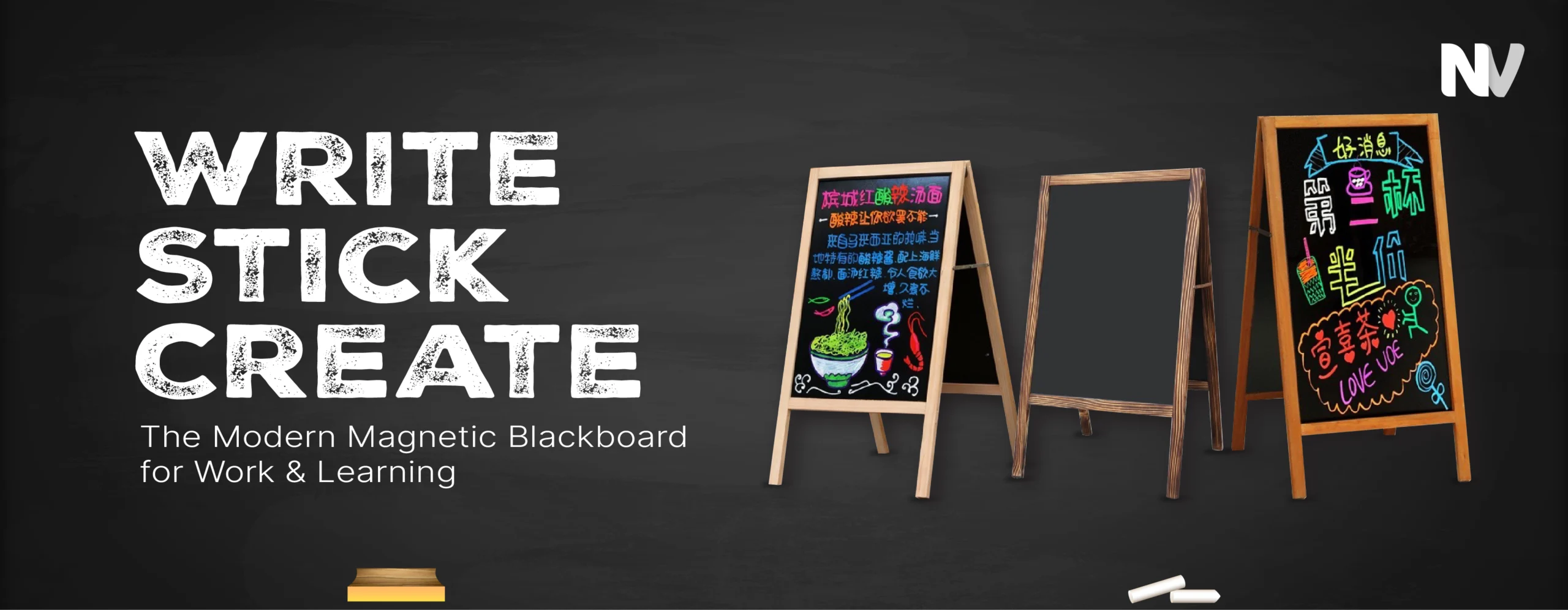 Magnetic and non magnetic Blackboard